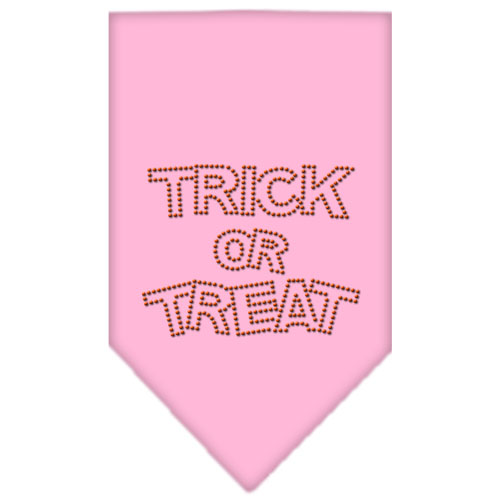 Trick or Treat Rhinestone Bandana Light Pink Large